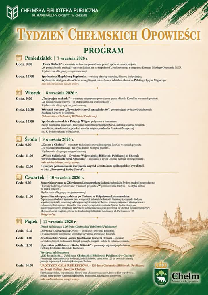 Historia, sztuka i lokalne dziedzictwo. W Chełmie ruszają „Chełmskie Opowieści” [PROGRAM]