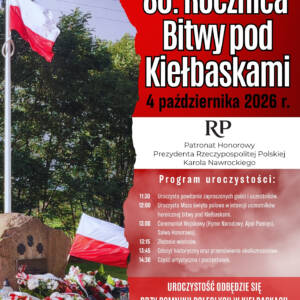Plakat 80. Rocznica Bitwy pod Kielbaskami