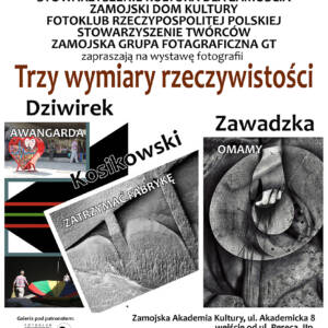 Wystawa „Trzy wymiary rzeczywistości” 267 PLAKAT.zm