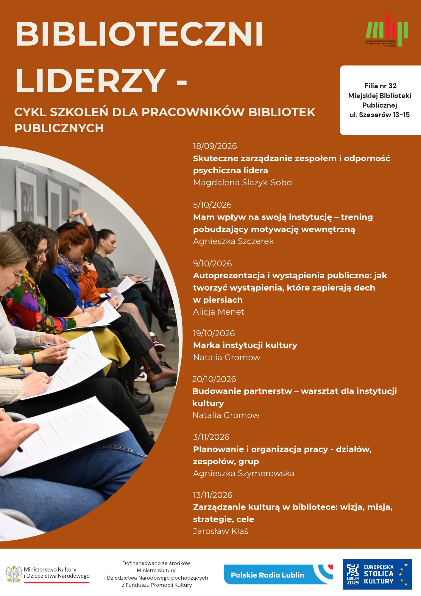 plakat Biblioteczni liderzy